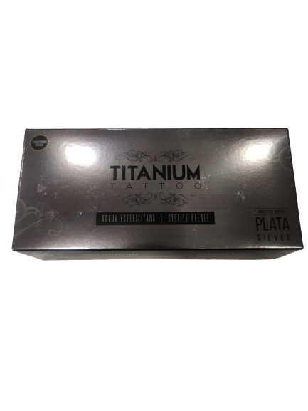 Agujas Sin Grip Plata - Titanium