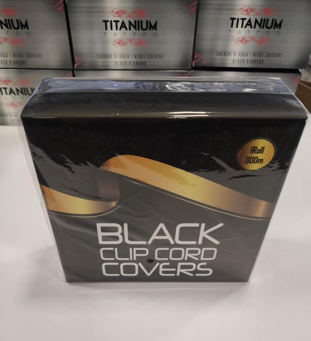 Cubre Clip Cord Negro 300mts