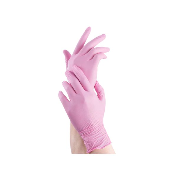 Guantes de Rosado Nitrilo - 100pcs